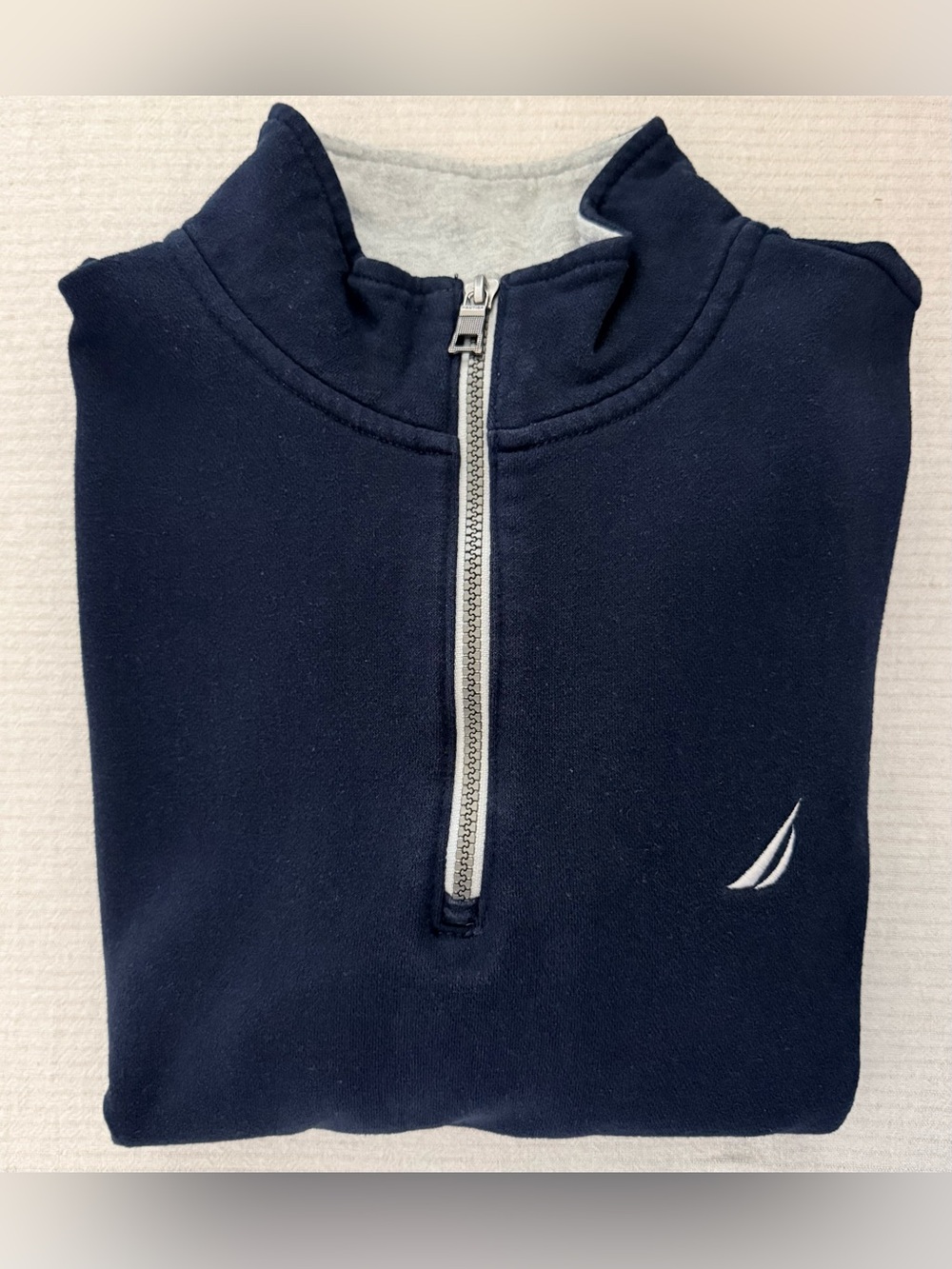 Nautica Navy Quarter Zip Pullover
